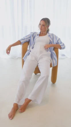 Amara Linen Shirt - Periwinkle - TT35 Shirts & Tops