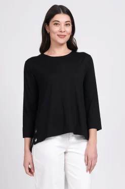 Clearance An Eye For Detail Top - Black - F54 Shirts & Tops