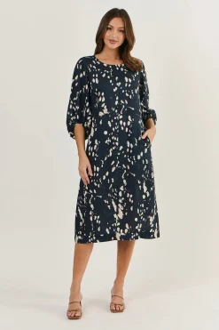 Sale Anya Linen Dress - Universe - OJ5 Dresses