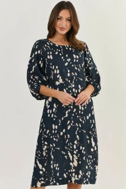 Sale Anya Linen Dress - Universe - OJ5 Dresses