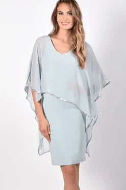 New Aquamist Chiffon Layer Dress - Light Blue - FL99 Weddings & Events