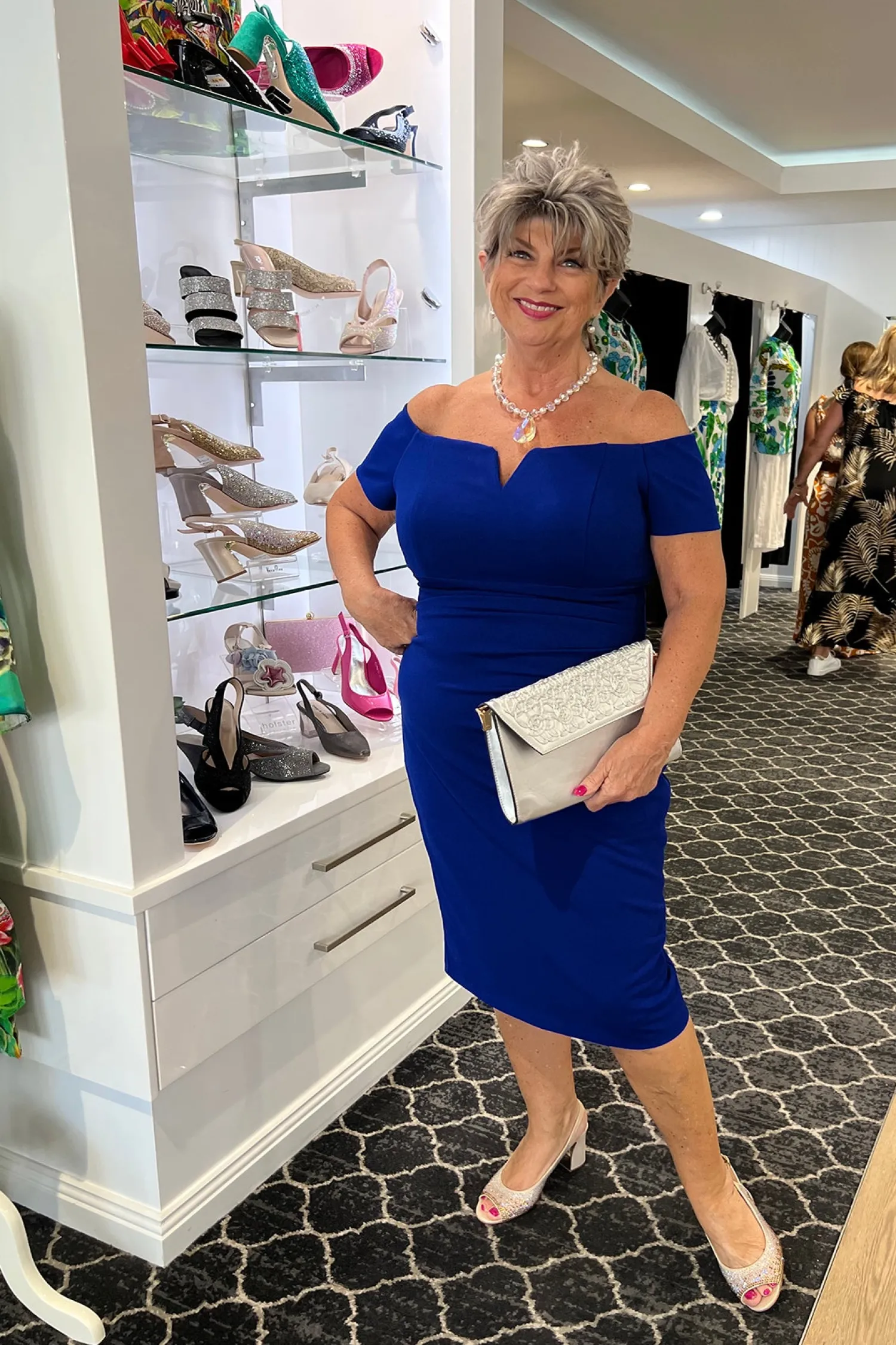 Outlet Ariella Crepe Dress - Royal - Z8 Weddings & Events