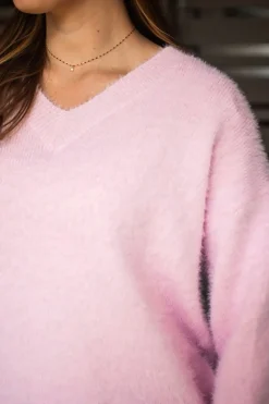 Clearance Aurelia Jumper - Baby Pink - SO6 Jumpers & Knitwear