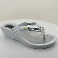 Best Bamboo Wedge - White - GC5 Wedges|Sandals