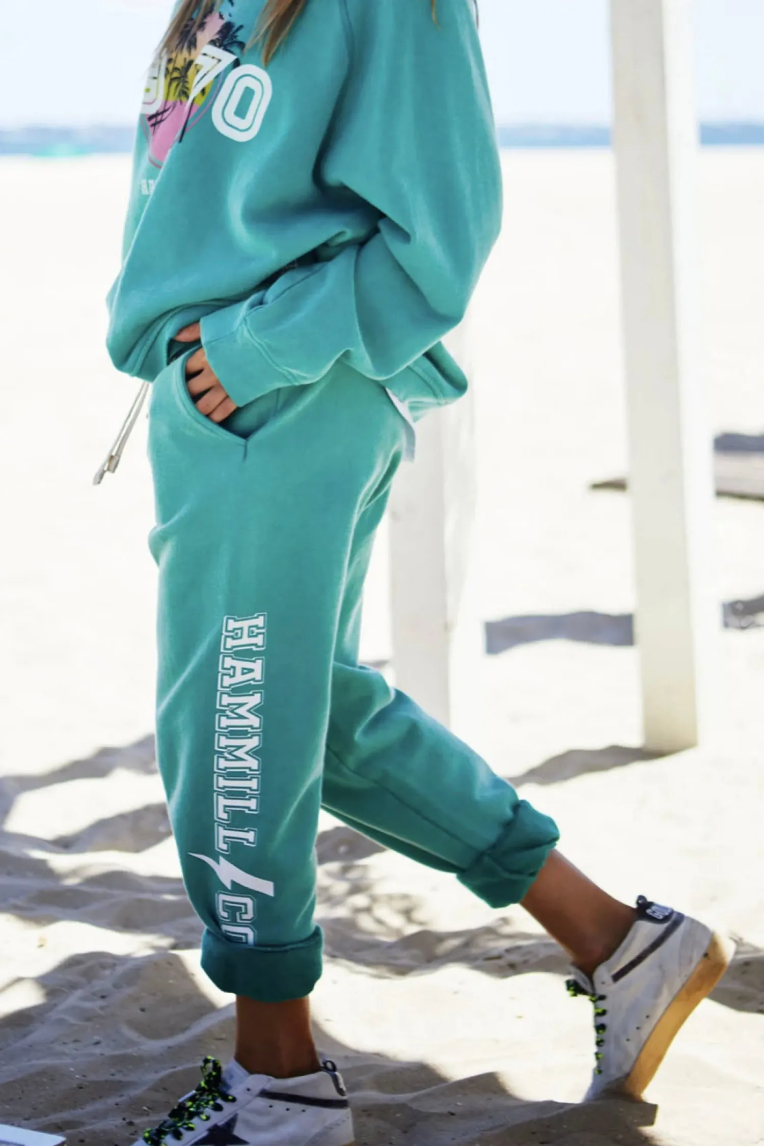 Beach Track Pant - Faded Jade - HC21 Ladies Pants