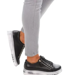 Best Black Tatter Leather Sneaker - RS3 Sneakers