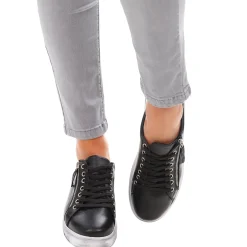 Best Black Tatter Leather Sneaker - RS3 Sneakers
