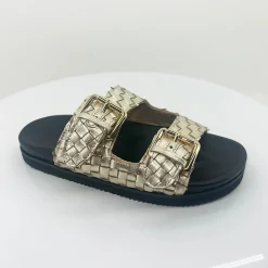 Clearance Blair Sandal - Washed Gold -HS8 Casual Shoes|Flats