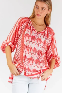 Hot Blakely Top - Melon - LL46 Shirts & Tops