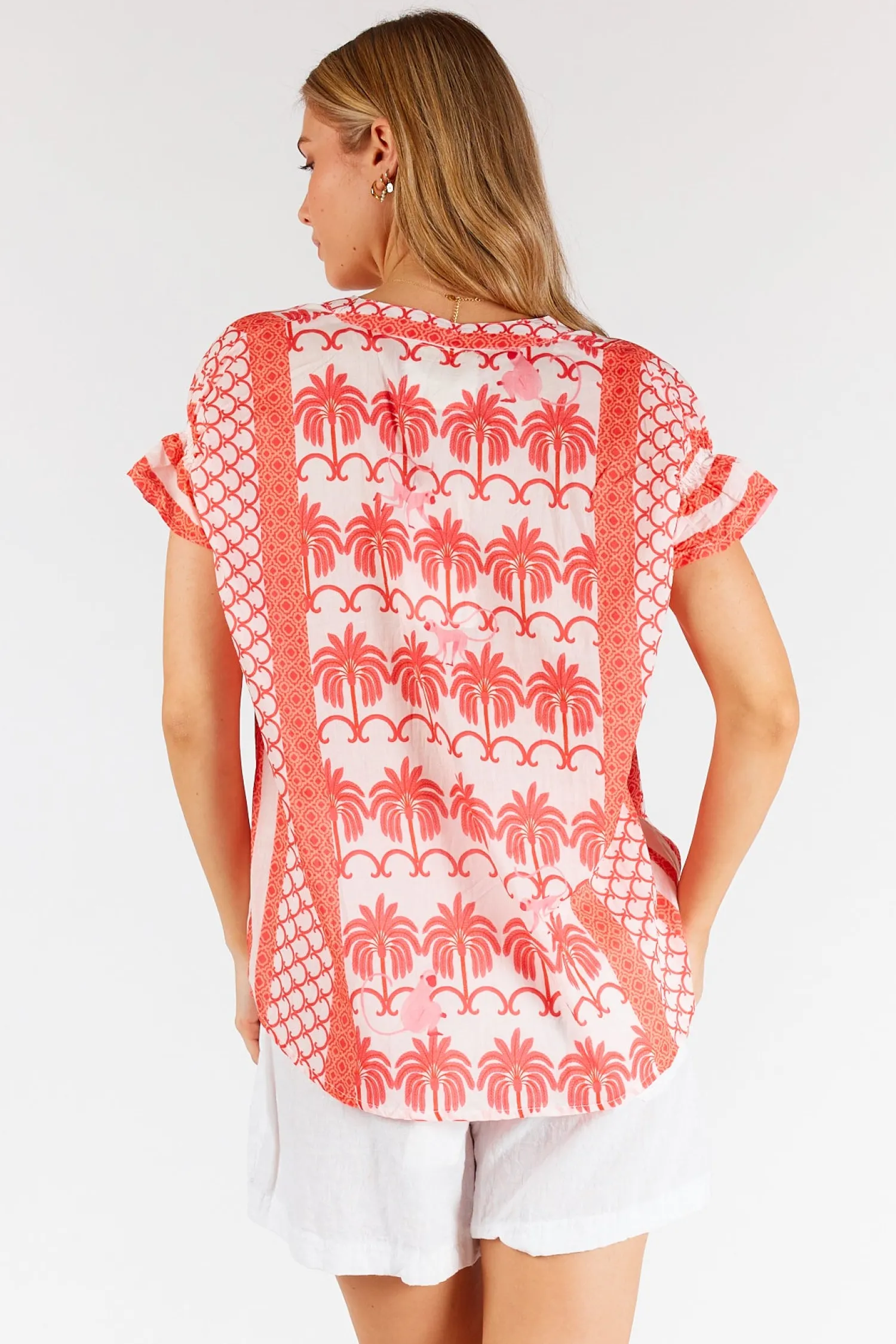 Hot Blakely Sleeveless Top - Melon - LL47 Shirts & Tops