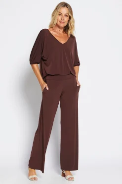 New Blouson Top - Chocolate - PH43 Shirts & Tops