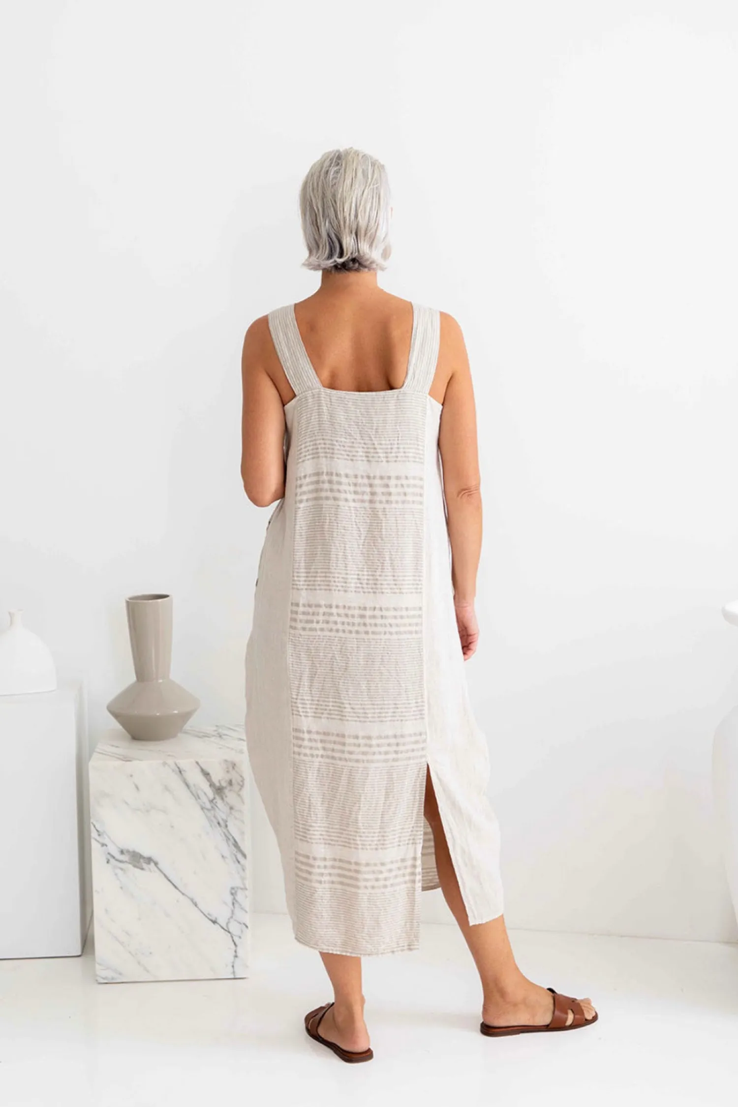 Hot Cadore Dress - Sand - IC42 Linen Lovers|Dresses