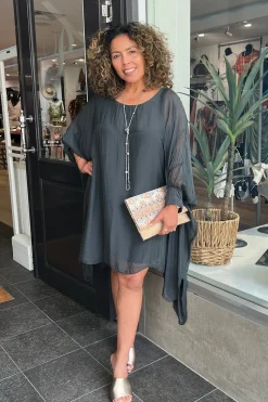 Sale Campana Dress - Charcoal - IC8 Dresses
