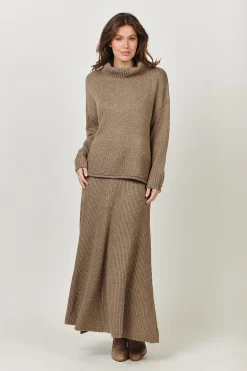 Cashmere Khaki Jumper - OJ36 Jumpers & Knitwear