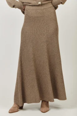 New Cashmere Khaki Skirt - OJ35 Skirts