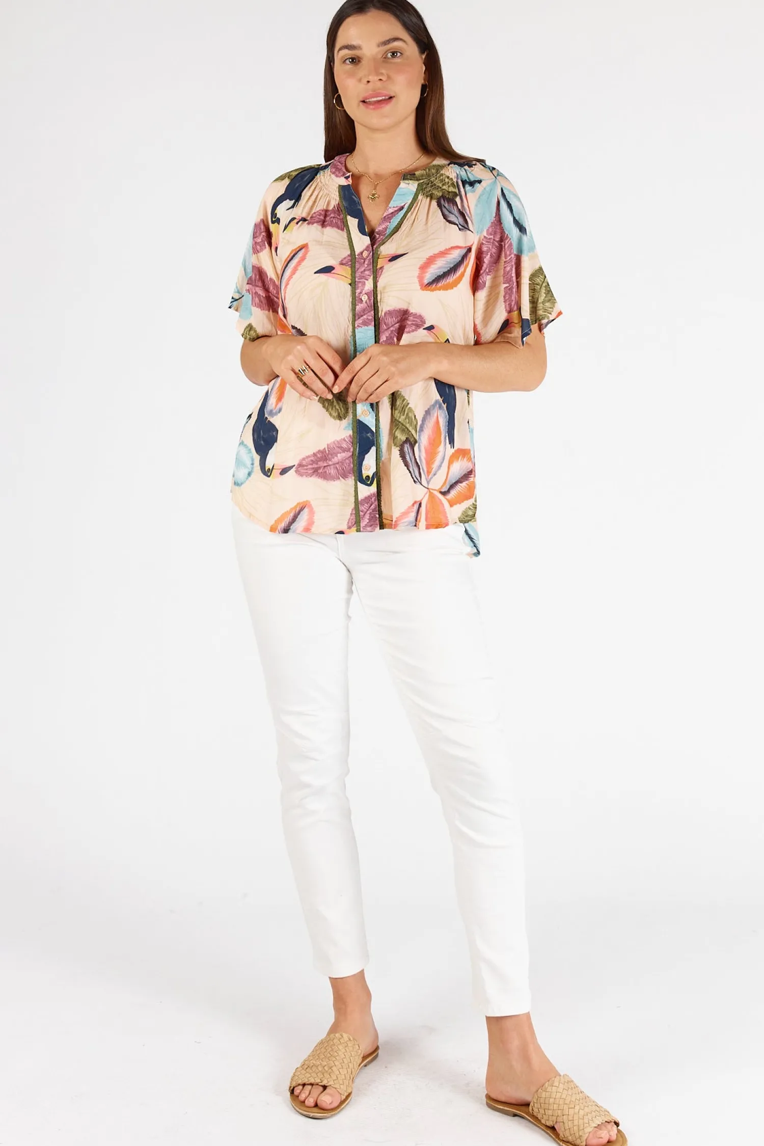 Cayman Top - Print - LS8 Shirts & Tops