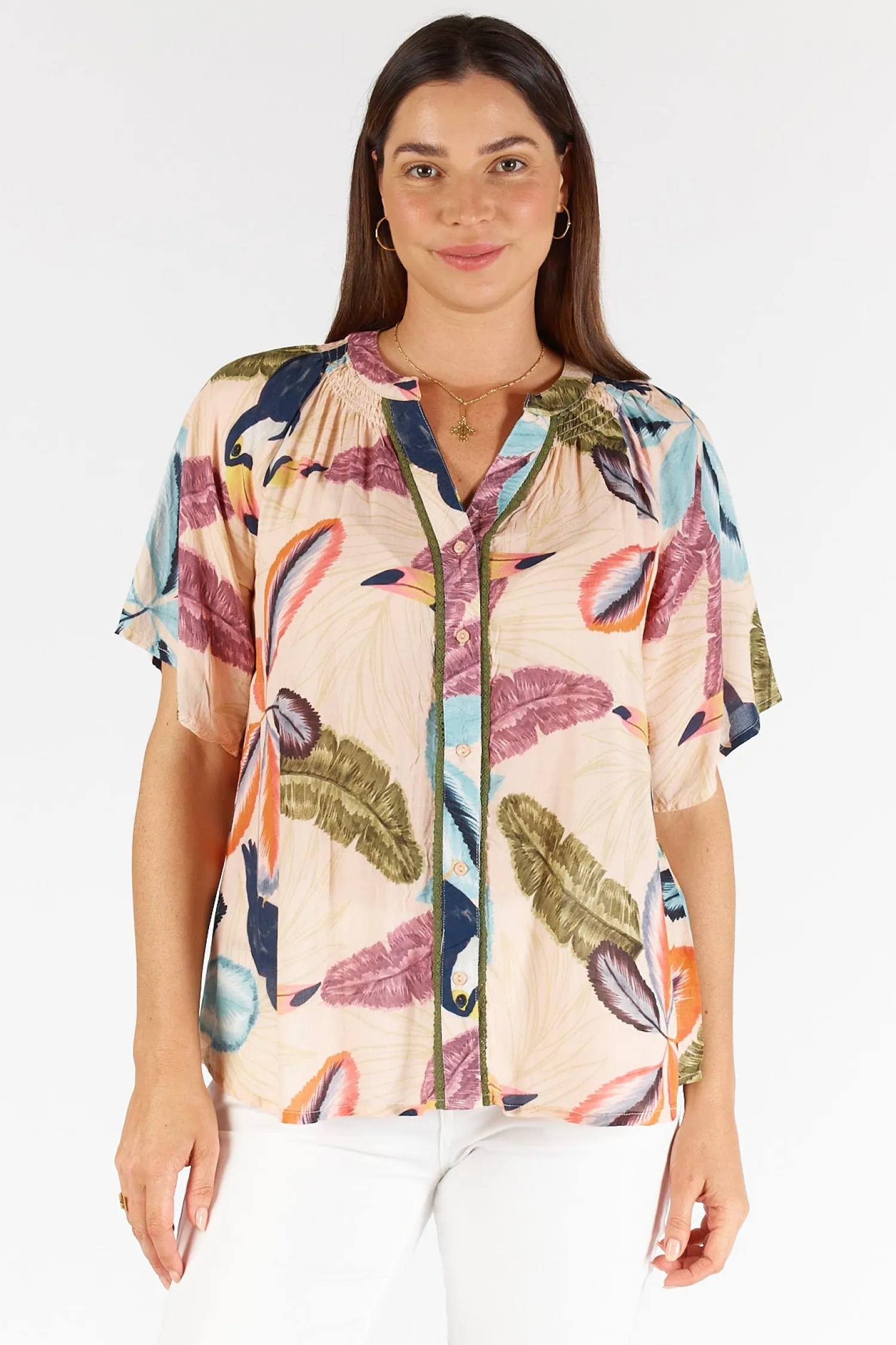 Cayman Top - Print - LS8 Shirts & Tops