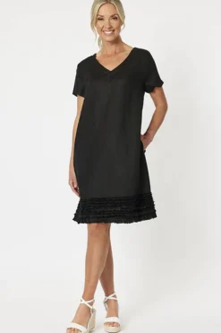 Clearance Chic Shift Dress - Black - GS9 Dresses