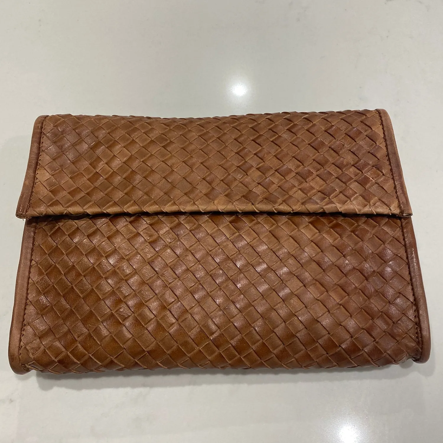 Best Cindy Woven Leather Bag - Tan Belts