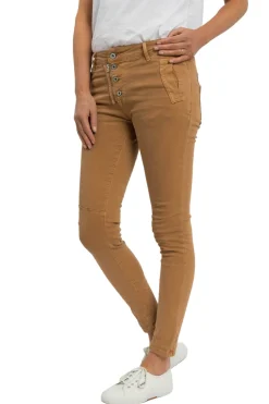 Outlet Classic Button Jeans - Biscotti - IS10 Women Women's Jeans