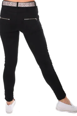 Hot Classic Button Jeans - Black - IS10 Women Women's Jeans