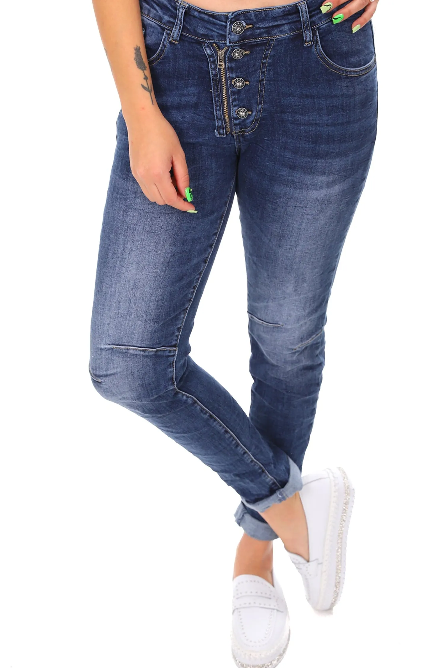 Sale Classic Button Jeans - Denim - IS10 Women Women's Jeans