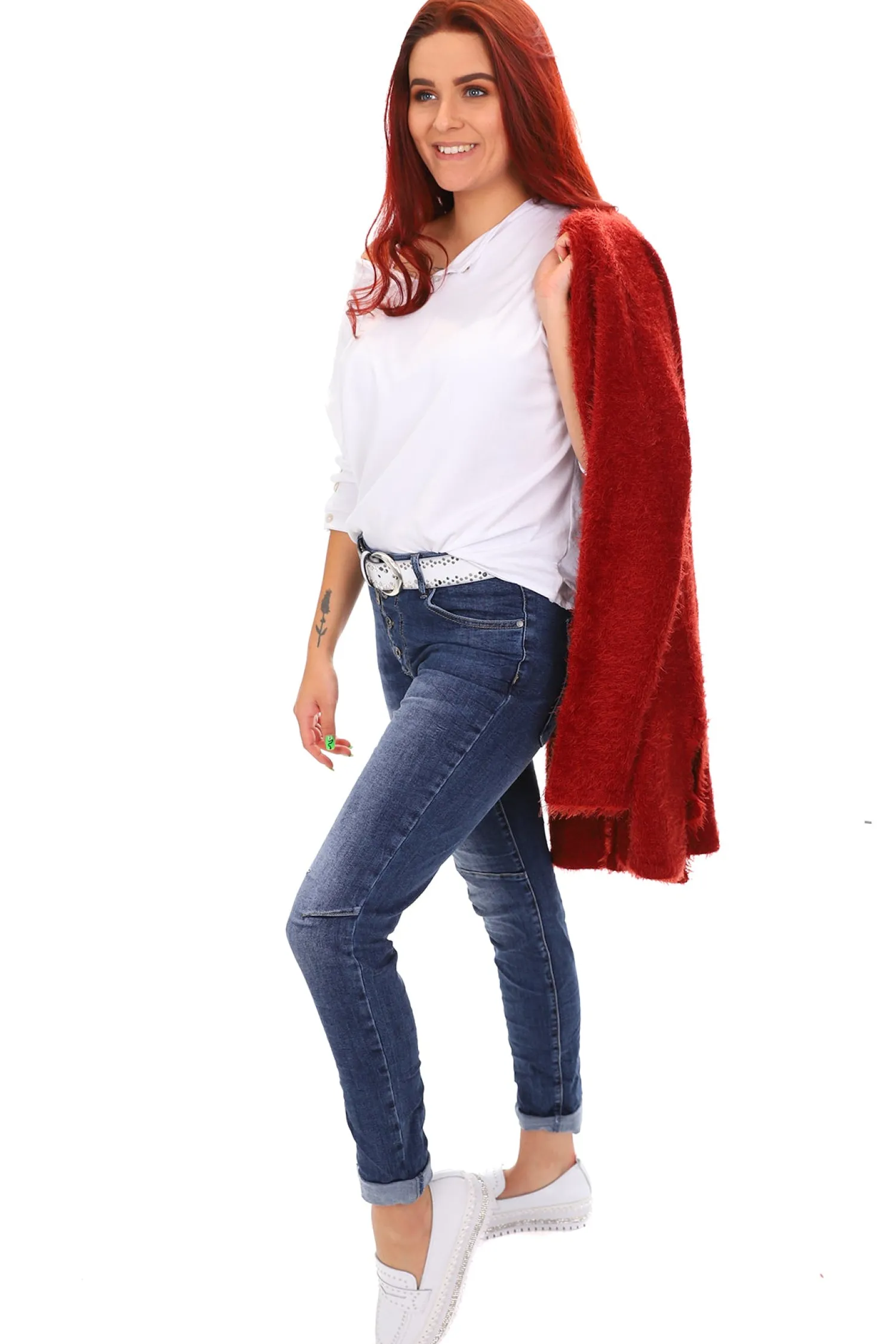 Sale Classic Button Jeans - Denim - IS10 Women Women's Jeans