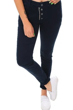New Classic Button Jeans - Indigo - IS10 Women Women's Jeans