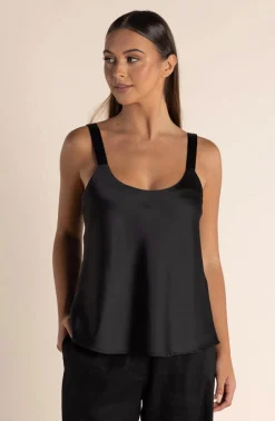 Online Corey Satin Cami - Black - TT42 Shirts & Tops