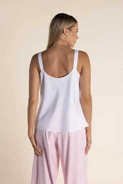 Clearance Corey Satin Cami - White - TT42 Shirts & Tops