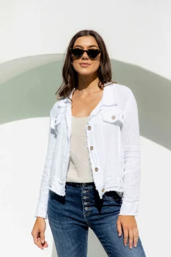 Clearance Corte Jacket - White - IC57 Linen Lovers|Coats & Jackets