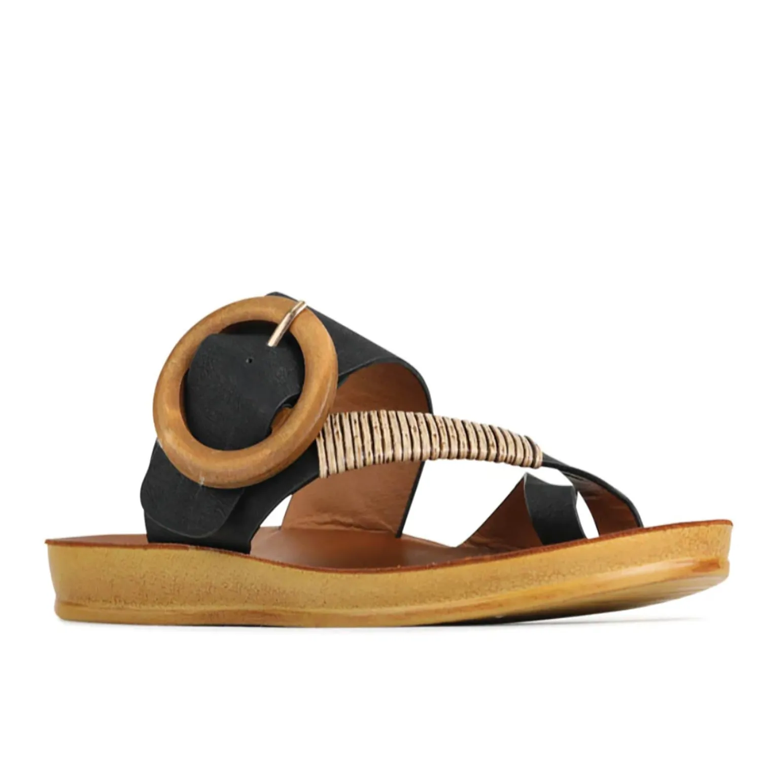 Clearance Dama Sandal | Black | LC8 Sandals