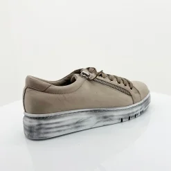 Sale Dark Stone Tatter Leather Sneaker - RS3 Sneakers