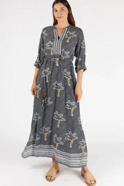 Dominica Kaftan - Ebony - LS9 Dresses