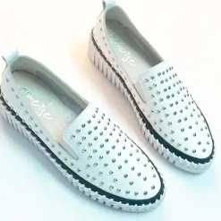 Discount Dottie Loafer | White | AM25 Casual Shoes