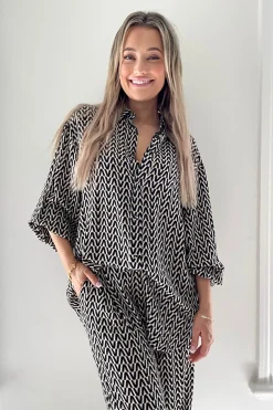 Hot Drew BamBoo Shirt - Geo - SO11 Shirts & Tops