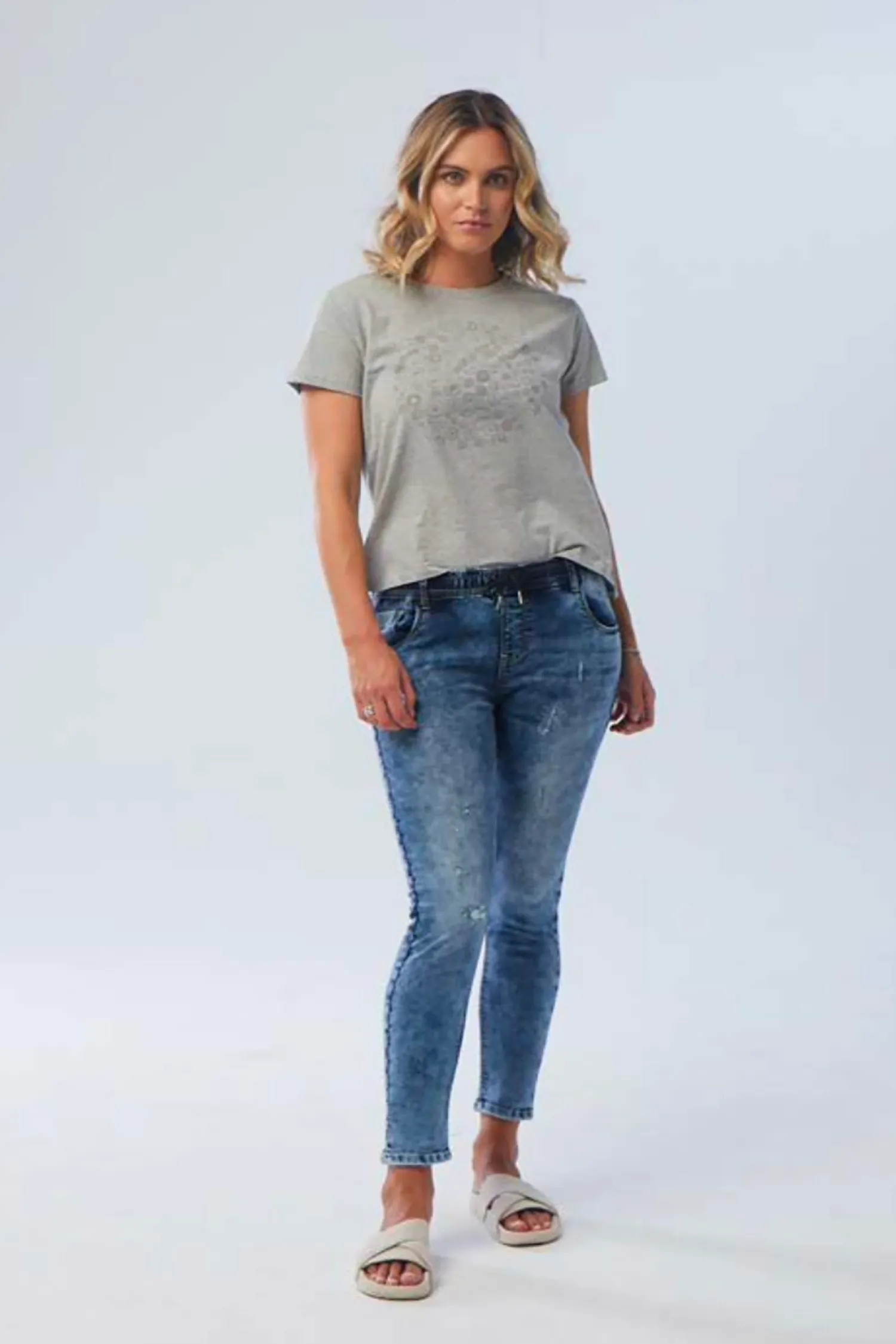 Discount Dundee Hybrid Jogger Jeans - Wash - NLJ7 Women Women's Jeans