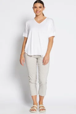 Outlet Easy 7/8 Pant - Gingham - PH46 Ladies Pants
