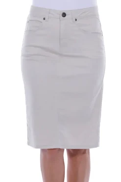 Discount Easy Jean Skirt - Putty - CL18 Skirts