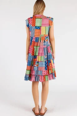 Clearance Elena Tiered Dress - Multi - LL44 Dresses