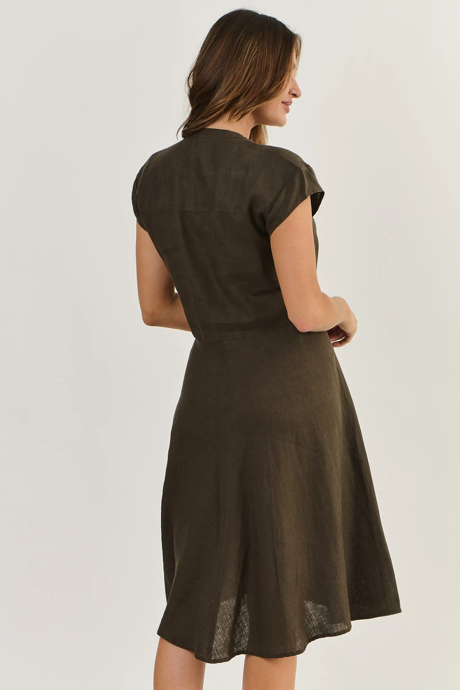 Discount Erica Sleeveless Dress - Espresso - OJ12 Dresses