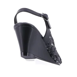 New Excel Wedge | Black | EK2 Wedding Shoes|Wedges