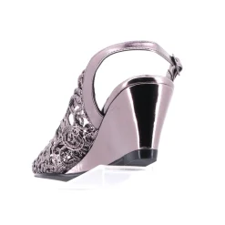 Excel Wedge | Pewter | EK2 Wedding Shoes|Wedges