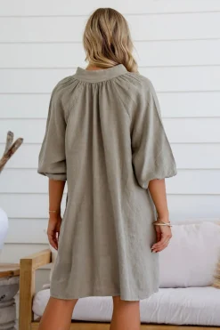 Discount Felice Dress - Dune - FA27 Linen Lovers|Dresses