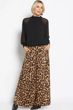 Online Francine Wide Pant - Zoo - PH34 Ladies Pants
