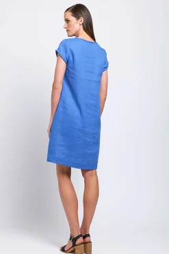 Hot Fringe Festival Dress - Bold Blue - F7 Linen Lovers|Dresses