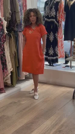Best Fringe Festival Dress - Nectarine - F7 Linen Lovers|Dresses