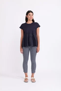 Online Fuss Free Capri - Checker - F6 Ladies Pants