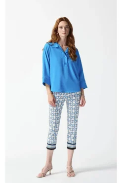 Online Geometric Print Pant - Vanilla/Multi - JR27 Ladies Pants