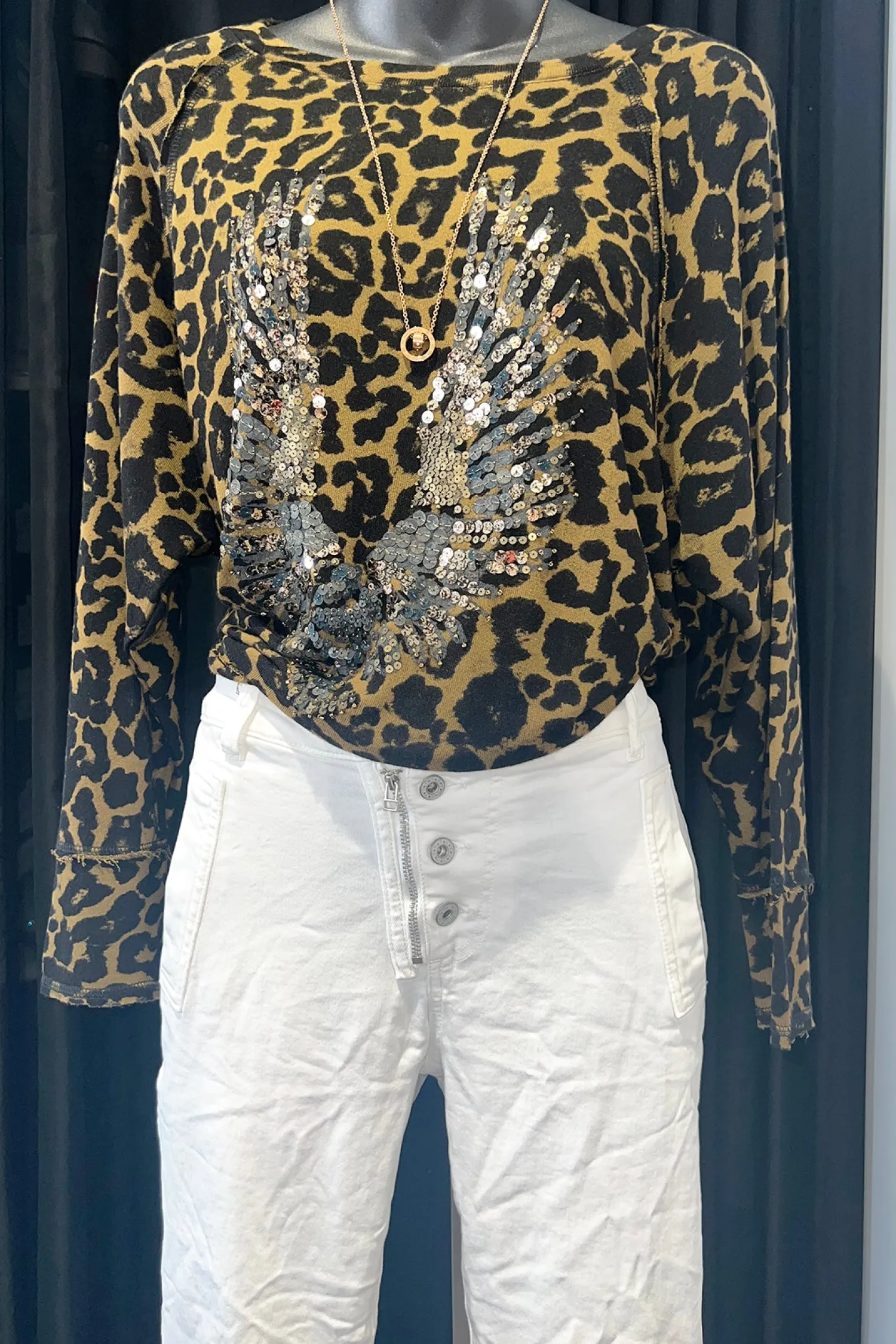 Gia Sweatshirt - Leopard - AS1 Shirts & Tops
